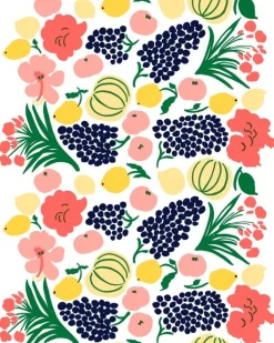 Marimekko Arbuusi Acrylic-Coated Cotton Fabric<Woman Printed Fabrics
