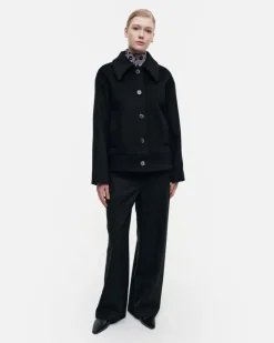 Marimekko Asetelma Solid Wool Coat<Woman Coats & Jackets