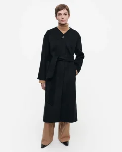 Marimekko Ateljee Solid Wool Coat<Woman Coats & Jackets
