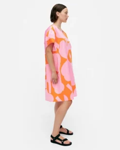 Marimekko Avomeri Unikko Cotton Poplin Dress<Woman Dresses