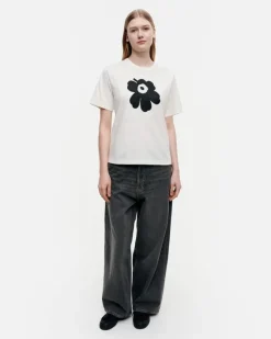 Marimekko Erna Relaxed Unikko Placement T-Shirt<Woman Tops & Tunics