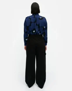 Marimekko Funktio Solid Cotton Trousers<Woman Trousers