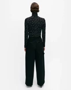 Marimekko Funktio Solid Cotton Trousers<Woman Trousers