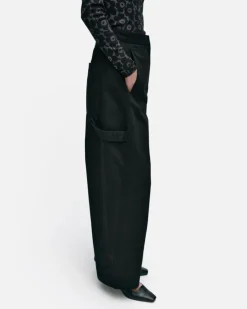 Marimekko Funktio Solid Cotton Trousers<Woman Trousers