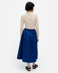 Marimekko Garrel Solid Cotton Poplin Skirt<Woman Skirts