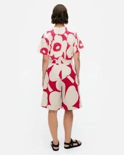 Marimekko Hyoky Unikko Cotton Linen Shorts<Woman Trousers