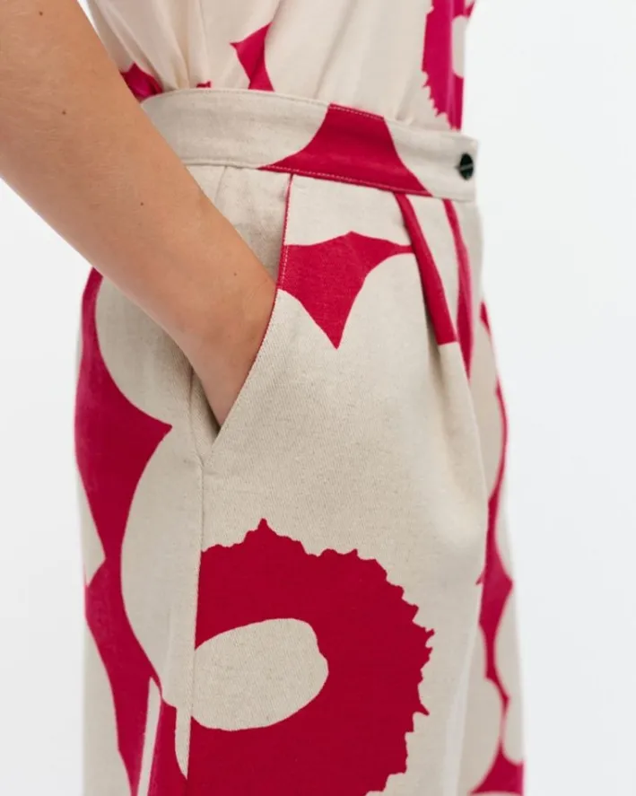 Marimekko Hyoky Unikko Cotton Linen Shorts<Woman Trousers