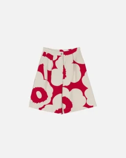 Marimekko Hyoky Unikko Cotton Linen Shorts<Woman Trousers