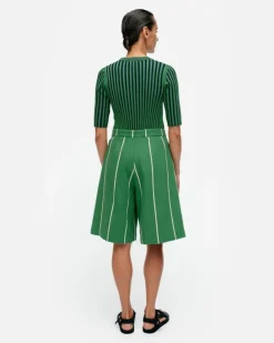 Marimekko Hyoky Vesi Cotton Linen Shorts<Woman Trousers