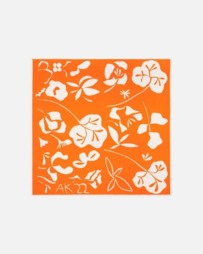 Marimekko Jahha Nokturno Cotton Silk Blend Scarf<Woman Printed Fabrics