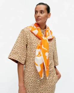 Marimekko Jahha Nokturno Cotton Silk Blend Scarf<Woman Scarves