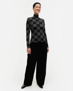 Marimekko Jakala Kukko Ja Kana Turtleneck Shirt<Woman Tops & Tunics
