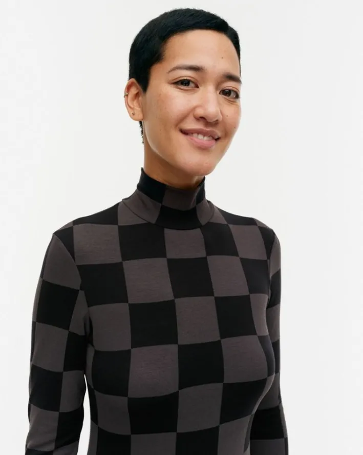 Marimekko Jakala Kukko Ja Kana Turtleneck Shirt<Woman Tops & Tunics