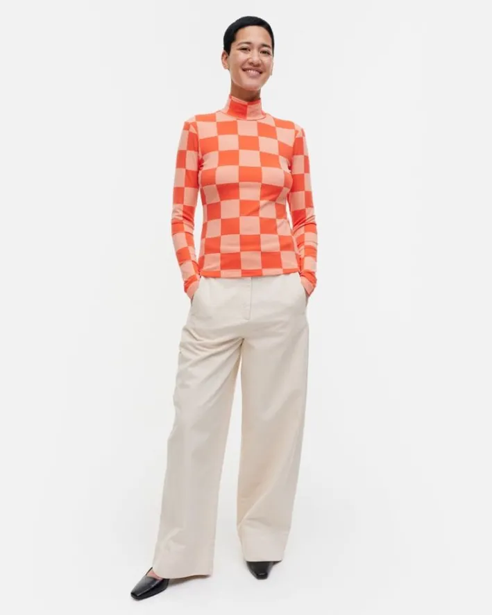 Marimekko Jakala Kukko Ja Kana Turtleneck Shirt<Woman Tops & Tunics