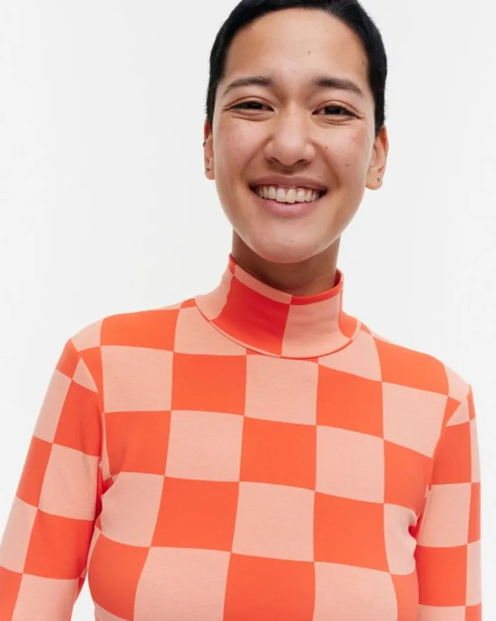 Marimekko Jakala Kukko Ja Kana Turtleneck Shirt<Woman Tops & Tunics