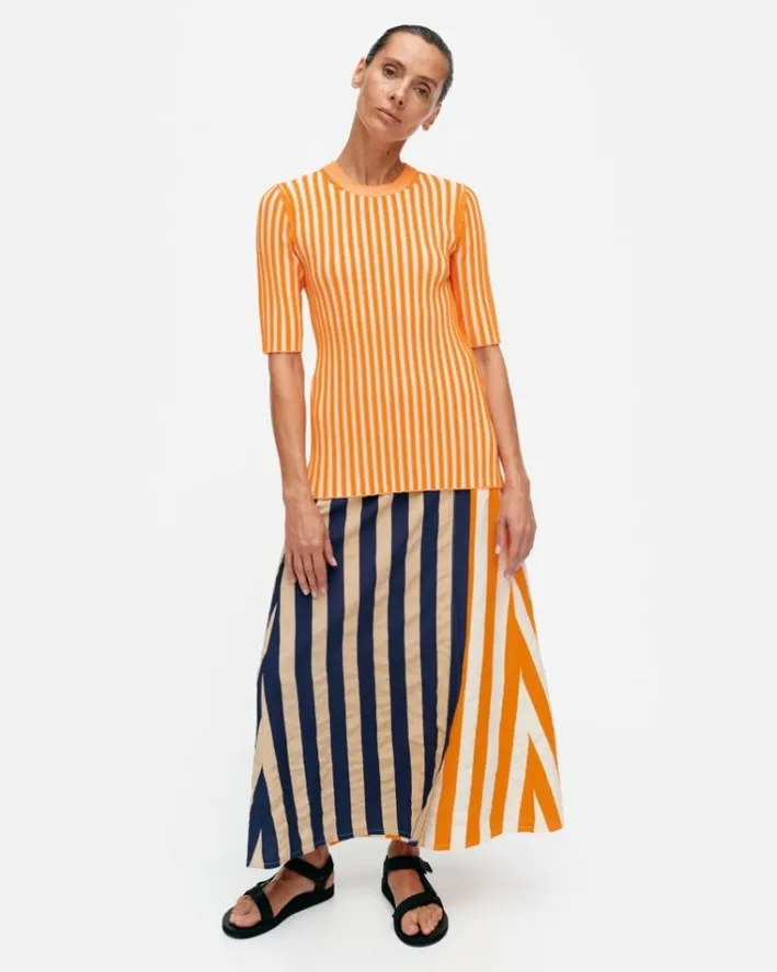 Marimekko Kahlaus Merirosvo Cupro Mix Wrap Skirt<Woman Skirts