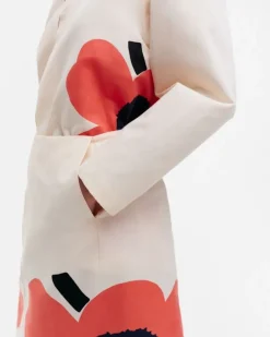 Marimekko Kaksi Heijastus Unikko Cotton Linen Skirt<Woman Skirts