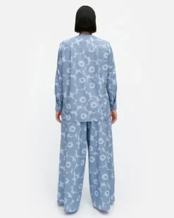 Marimekko Kehu Unikko Cotton Poplin Blouse<Woman Tops & Tunics