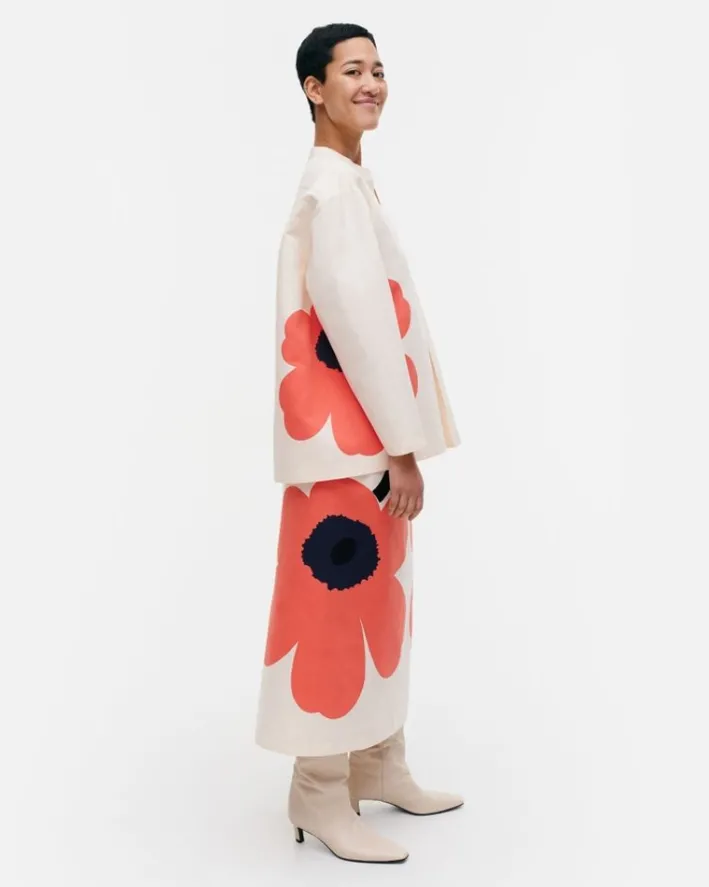 Marimekko Kerran Heijastus Unikko Cotton Linen Blouse<Woman Tops & Tunics