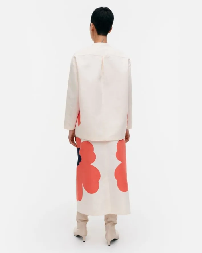 Marimekko Kerran Heijastus Unikko Cotton Linen Blouse<Woman Tops & Tunics