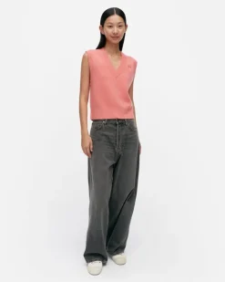 Marimekko Kioski Eir Unikko Placement Wool Vest<Woman Tops & Tunics