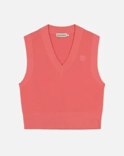 Marimekko Kioski Eir Unikko Placement Wool Vest<Woman Tops & Tunics