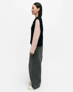 Marimekko Kioski Eir Unikko Placement Wool Vest<Woman Knits & Sweaters