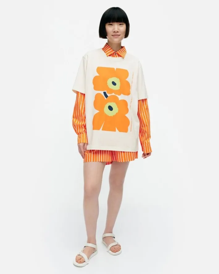 Marimekko Kioski Embla Unikko Placement T-Shirt<Woman Tops & Tunics