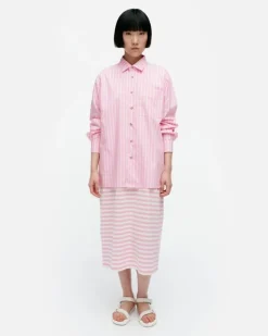 Marimekko Kioski Jokapoika Cotton Shirt<Woman Unisex