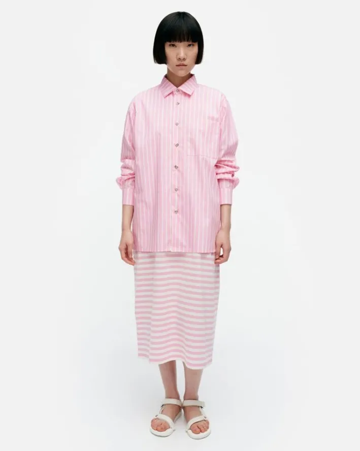 Marimekko Kioski Jokapoika Cotton Shirt<Woman Unisex