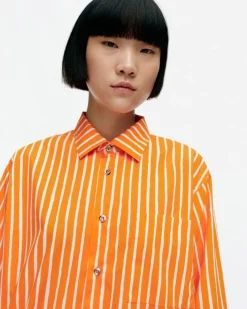 Marimekko Kioski Jokapoika Cotton Shirt<Woman Unisex