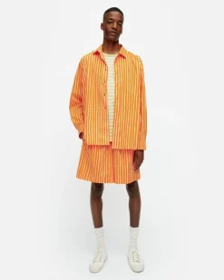 Marimekko Kioski Jokapoika Cotton Shirt<Woman Unisex