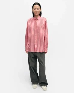 Marimekko Kioski Jokapoika Cotton Shirt<Woman Unisex