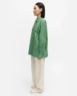 Marimekko Kioski Jokapoika Cotton Shirt<Woman Unisex