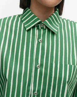 Marimekko Kioski Jokapoika Cotton Shirt<Woman Unisex