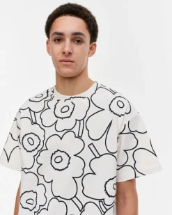 Marimekko Kioski Nopeus Pieni Piirto Unikko T-Shirt<Woman Unisex
