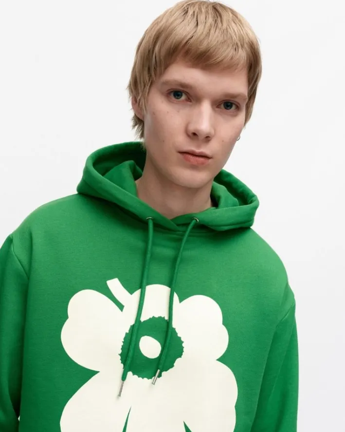 Marimekko Kioski Runoja Unikko Placement Hoodie<Woman Unisex