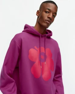 Marimekko Kioski Runoja Unikko Placement Hoodie<Woman Unisex