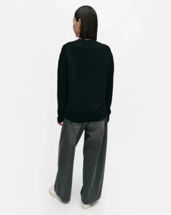 Marimekko Kioski Sif Unikko Placement Wool Cardigan<Woman Tops & Tunics