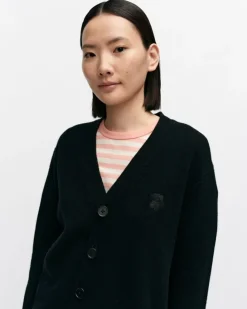 Marimekko Kioski Sif Unikko Placement Wool Cardigan<Woman Tops & Tunics
