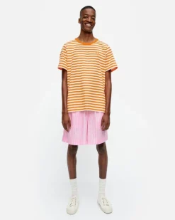 Marimekko Kioski Tasaraita Men Shortsleeve T-Shirt<Woman Tops & Tunics