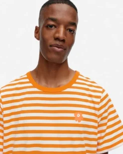Marimekko Kioski Tasaraita Men Shortsleeve T-Shirt<Woman Unisex