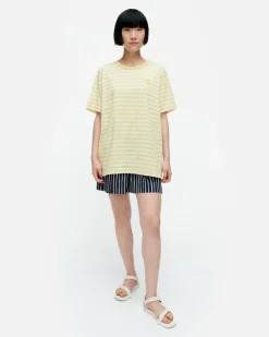 Marimekko Kioski Tasaraita Men Shortsleeve T-Shirt<Woman Tops & Tunics