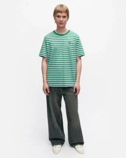 Marimekko Kioski Tasaraita Men´S Shortsleeve T-Shirt<Woman Tops & Tunics