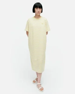 Marimekko Kioski Tasaraita Oversized Jersey Dress<Woman Dresses