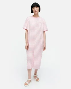 Marimekko Kioski Tasaraita Oversized Jersey Dress<Woman Dresses