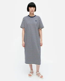 Marimekko Kioski Tasaraita Oversized Jersey Dress<Woman Dresses