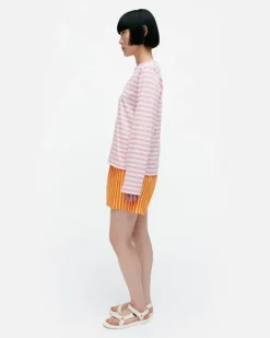 Marimekko Kioski Tasaraita Relaxed Longsleeve Jersey Top<Woman Tops & Tunics