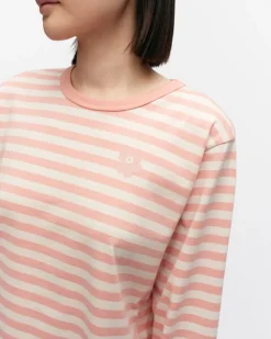 Marimekko Kioski Tasaraita Relaxed Longsleeve Jersey Top<Woman Tops & Tunics