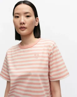 Marimekko Kioski Tasaraita Relaxed Shortsleeve T-Shirt<Woman Tops & Tunics